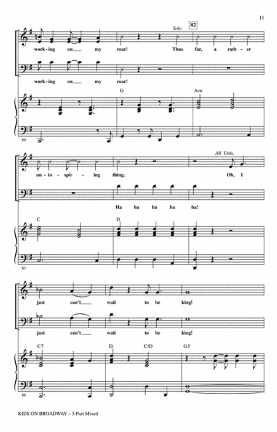 Kids on Broadway: Songs That Stopped the Show - ShowTrax CD Choir scores gallery preview page 4