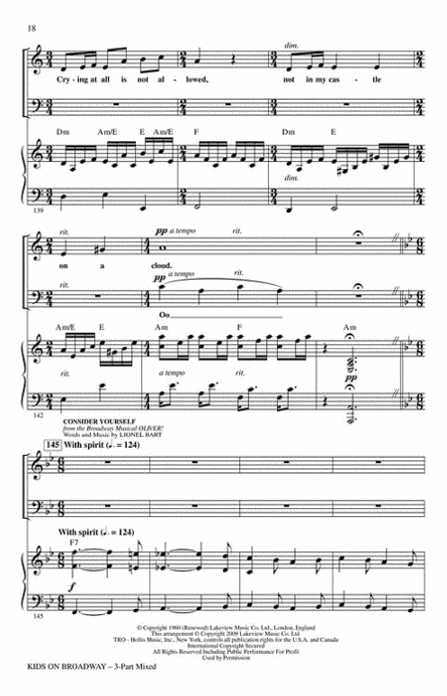 Kids on Broadway: Songs That Stopped the Show - ShowTrax CD Choir scores gallery preview page 5