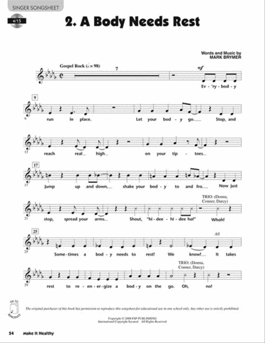 Make It Healthy Choir scores gallery preview page 3