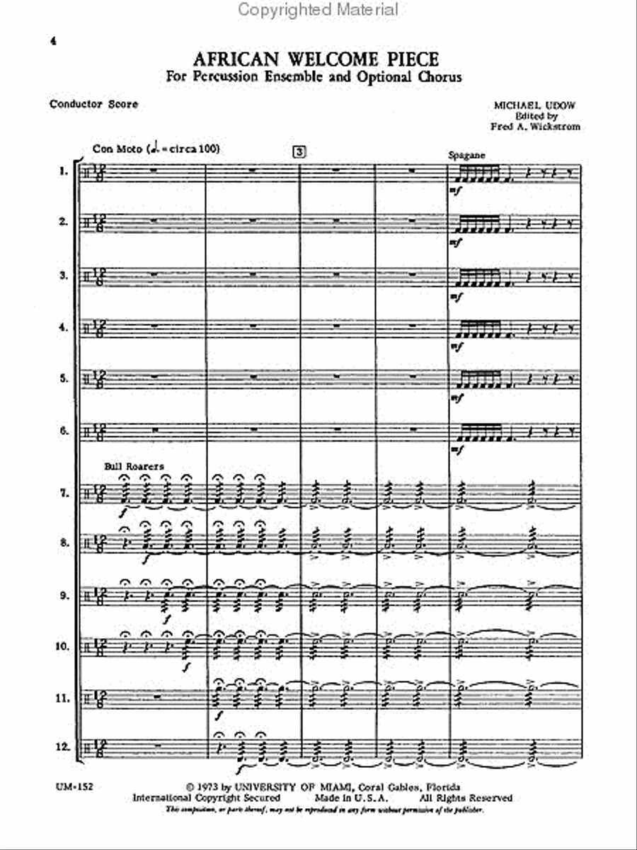 African Welcome Piece Choir scores gallery preview page 5