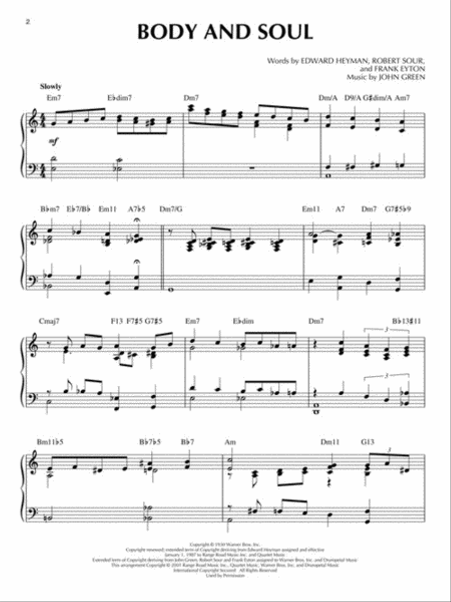 Jazz Ballads Piano Solo scores gallery preview page 3