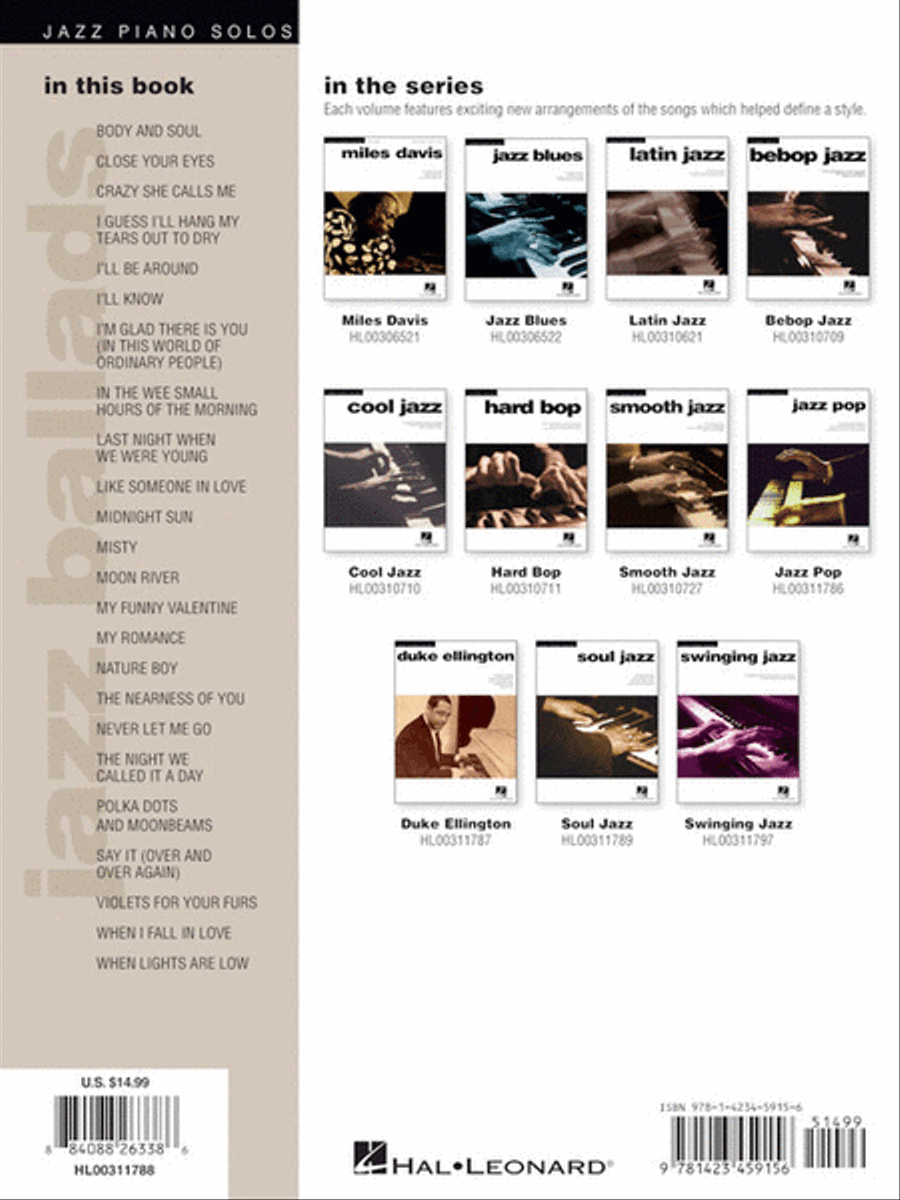 Jazz Ballads Piano Solo scores gallery preview page 6