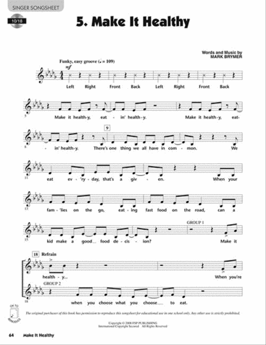 Make It Healthy Choir scores gallery preview page 6