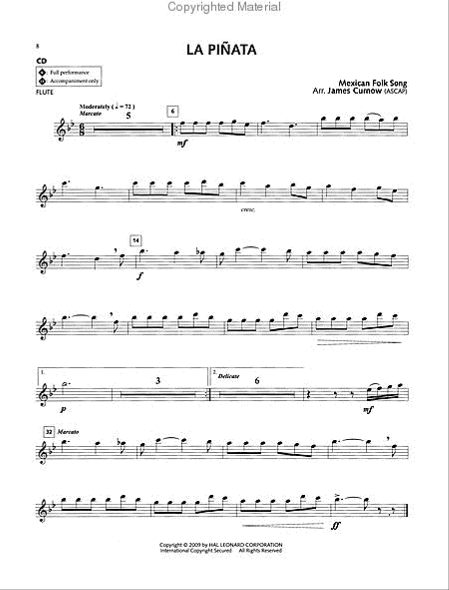 Fiesta: Mexican and South American Favorites Flute Solo scores gallery preview page 3