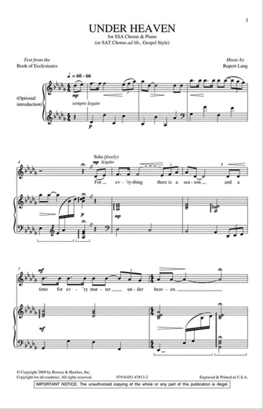 Under Heaven Under Heaven SSA scores gallery preview page 2