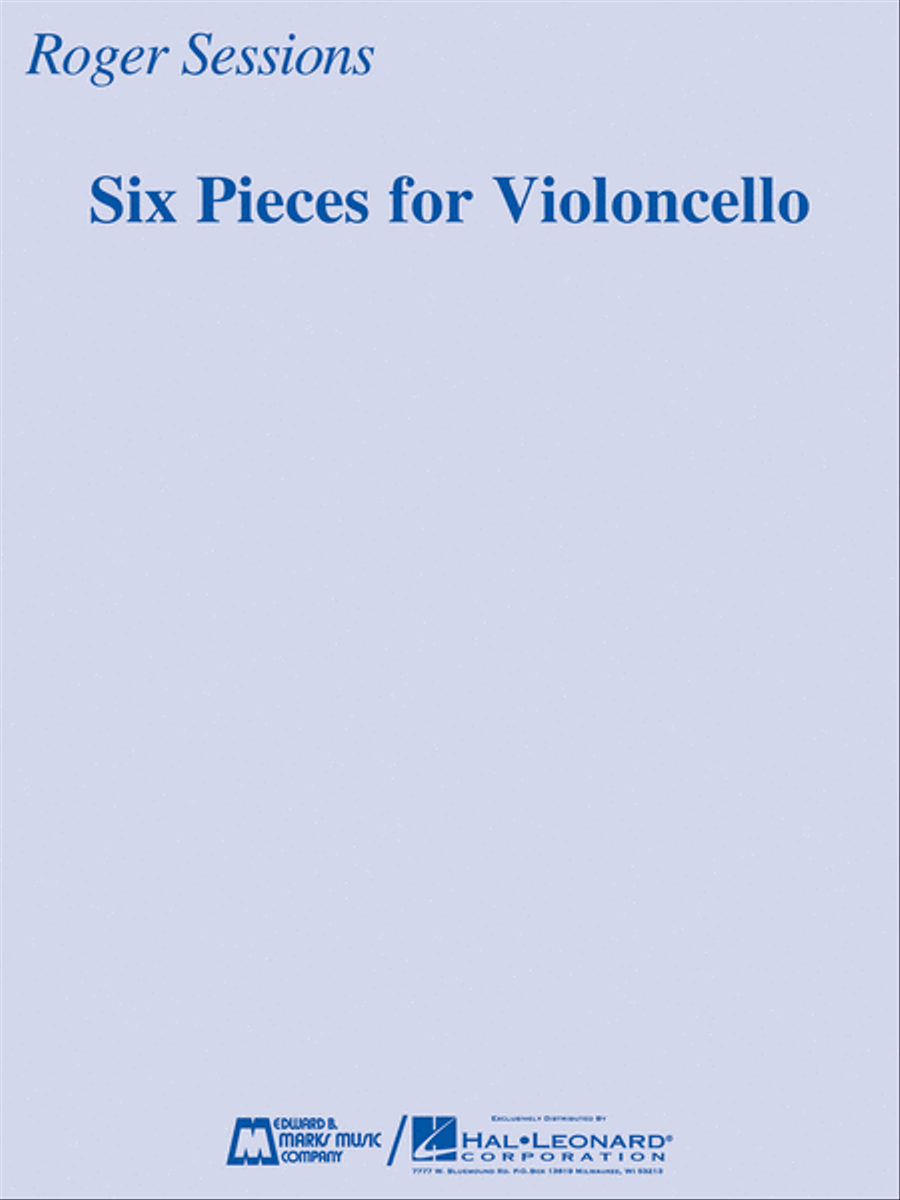 Six Pieces for Violoncello Cello scores gallery preview page 1