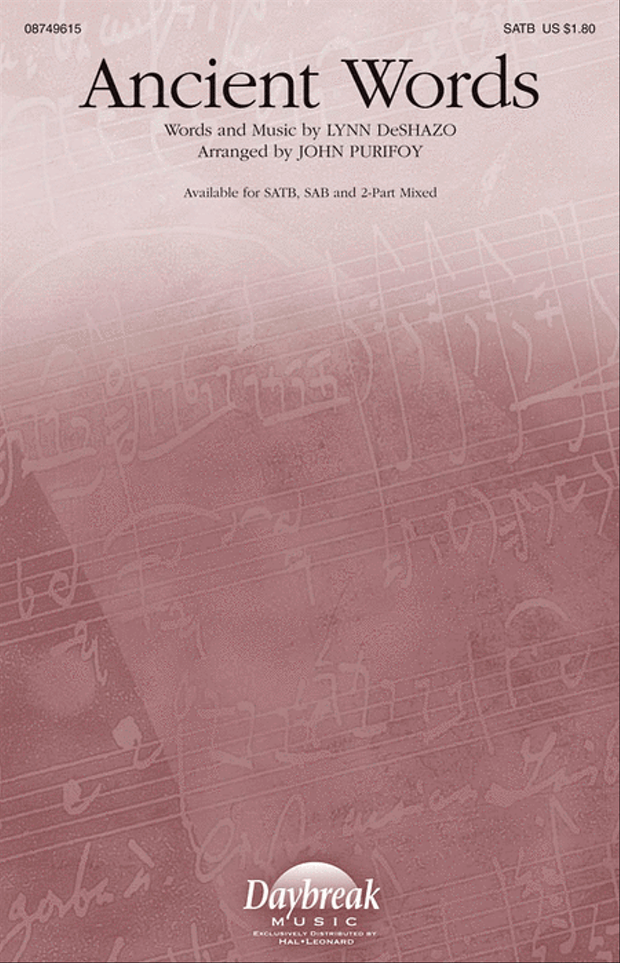 Ancient Words 4-Part scores gallery preview page 1