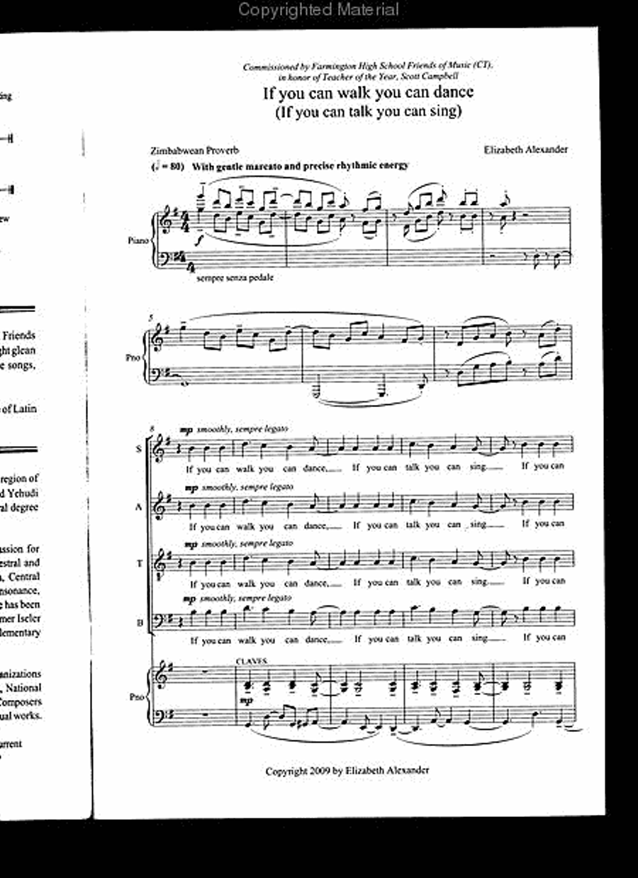 If You Can Walk You Can Dance If You Can Walk You Can Dance 4-Part scores gallery preview page 2
