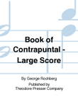 Book Of Contrapuntal - Large Score