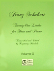 Franz Schubert Twenty-One Lieder For Horn And Piano