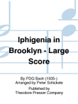 Iphigenia In Brooklyn - Large Score