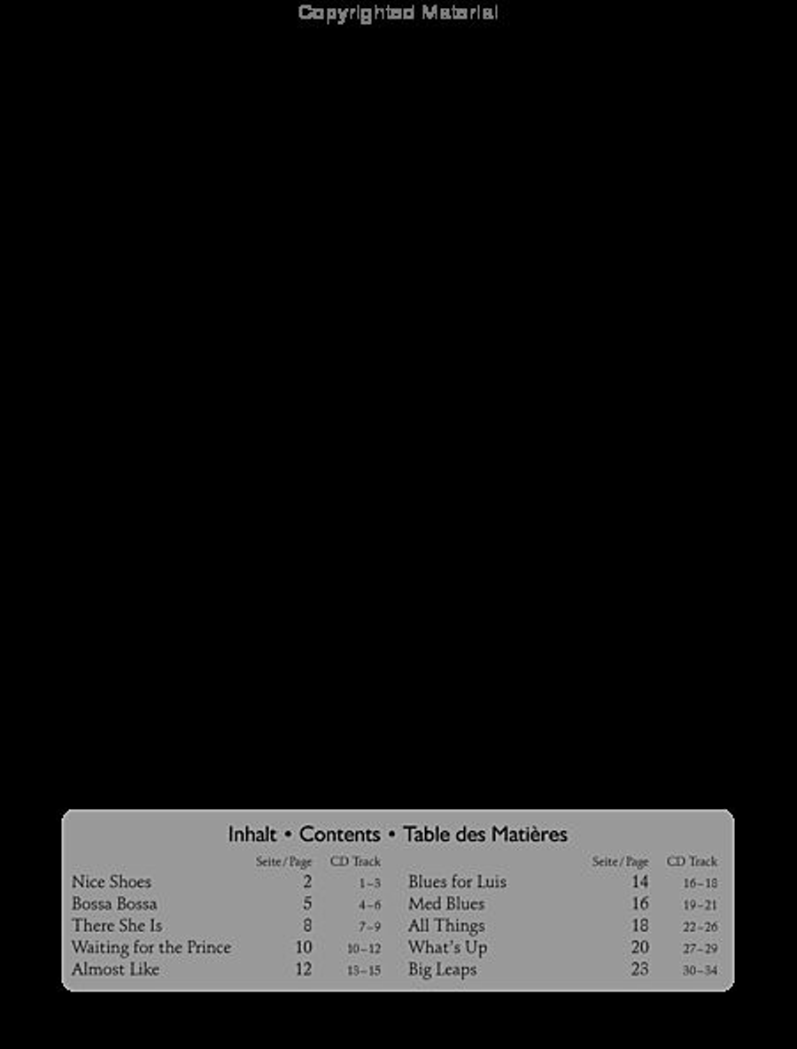 Jazz Studies Mit Cd (use UE038781 when this runs out) Chamber Music scores gallery preview page 2