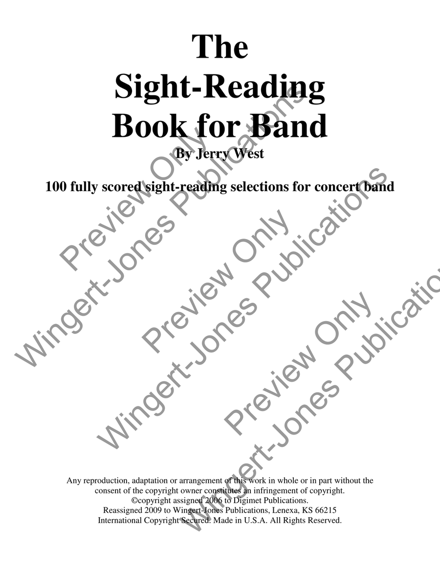 Sight Reading Book For Band, Vol 1 - Trombone 1 Concert Band scores gallery preview page 2