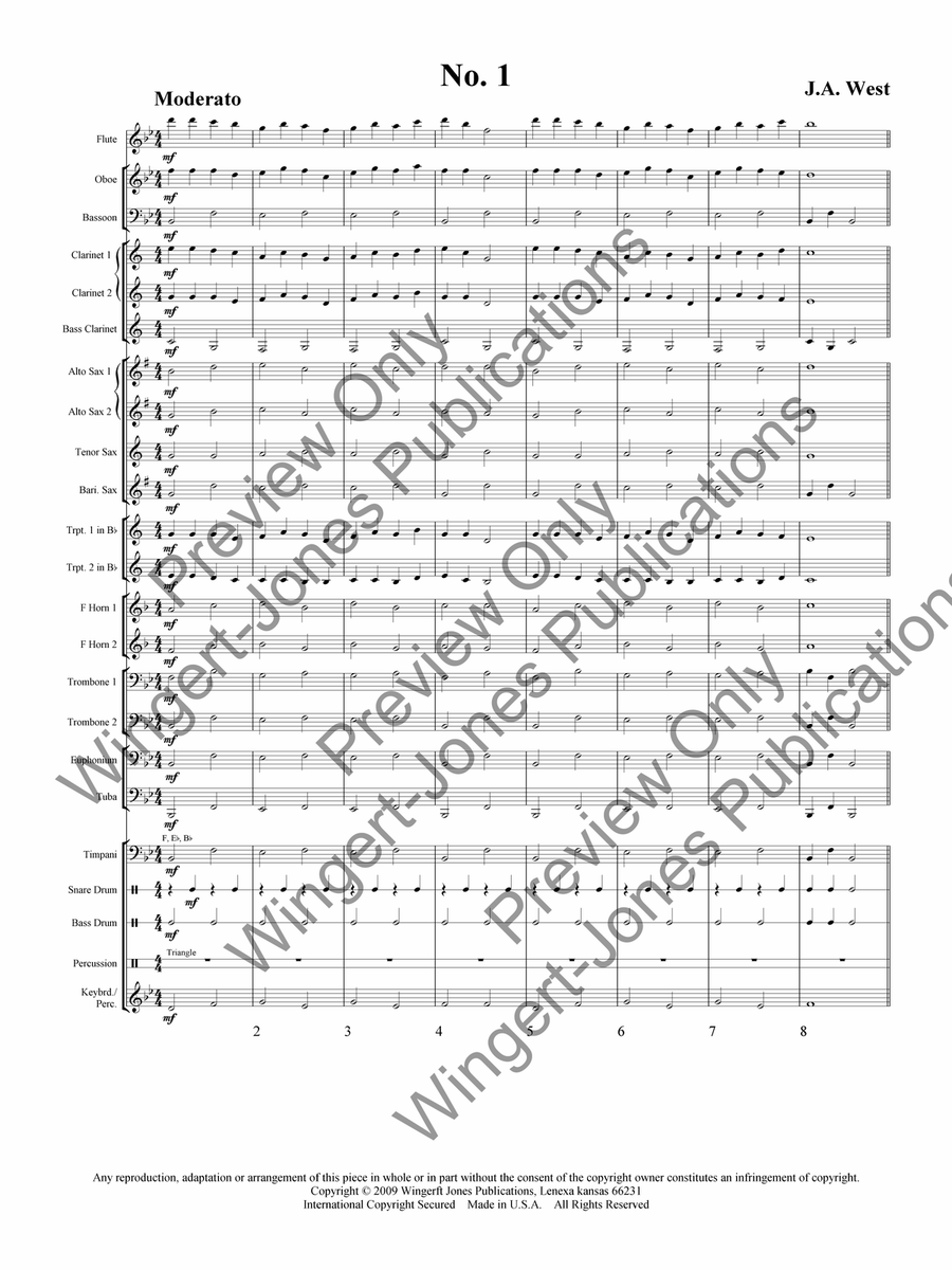 Sight Reading Book For Band, Vol 1 - Trombone 1 Concert Band scores gallery preview page 6