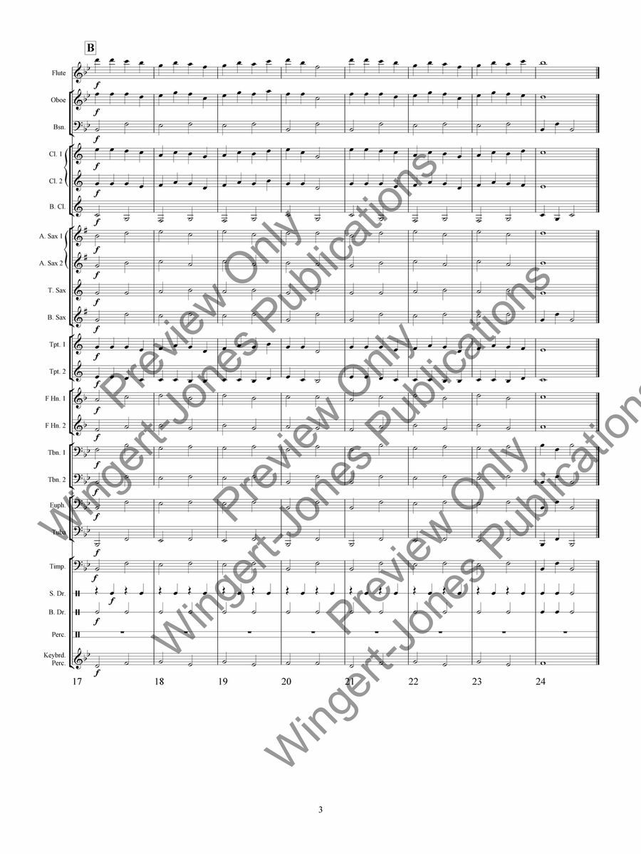 Sight Reading Book For Band, Vol 1 - Trombone 1 Concert Band scores gallery preview page 8