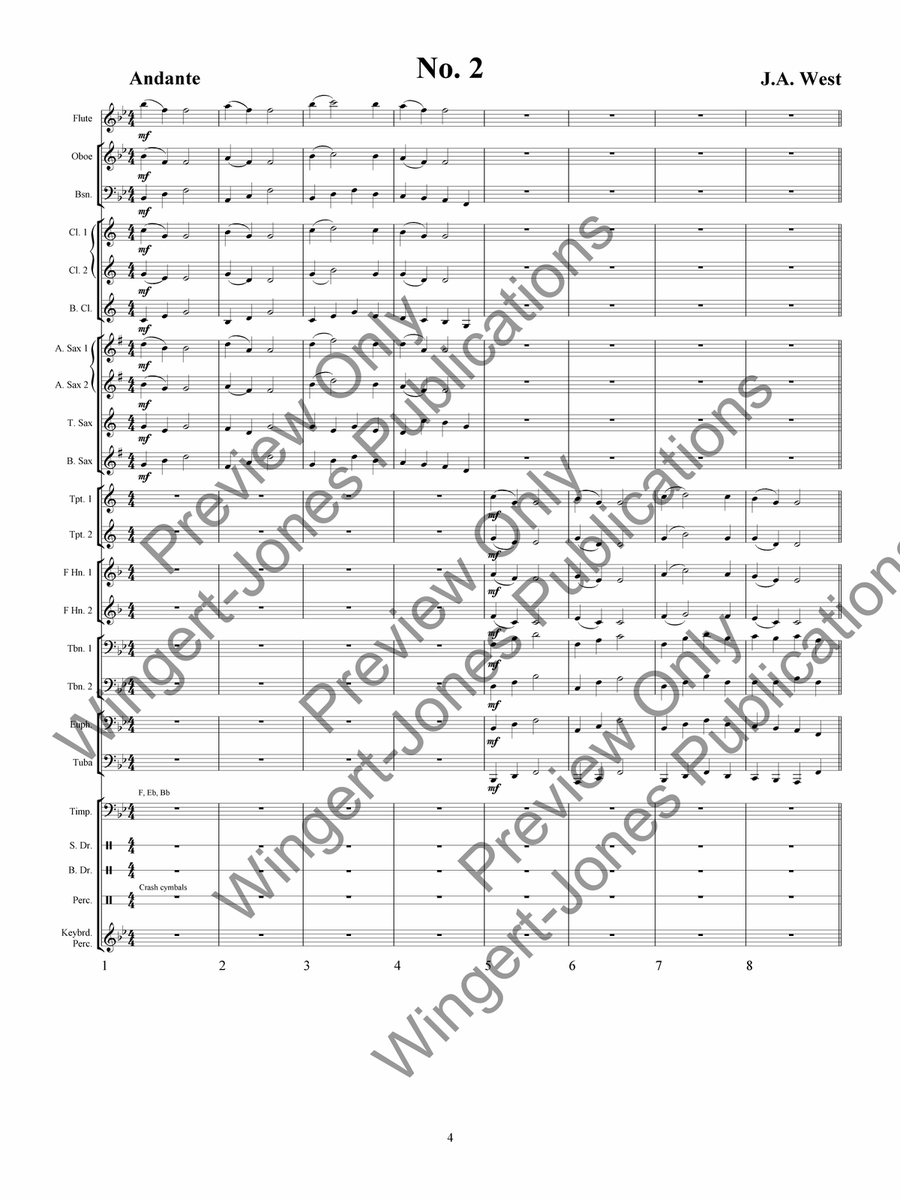 Sight Reading Book For Band, Vol 1 - Trombone 1 Concert Band scores gallery preview page 9