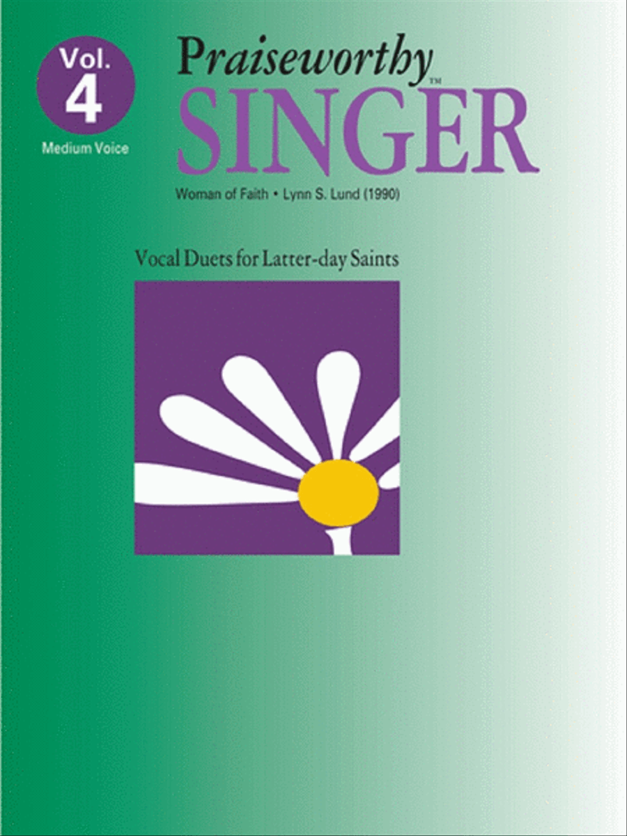 Praiseworthy Singer - Vol. 4 Acc. CD Voice scores gallery preview page 1