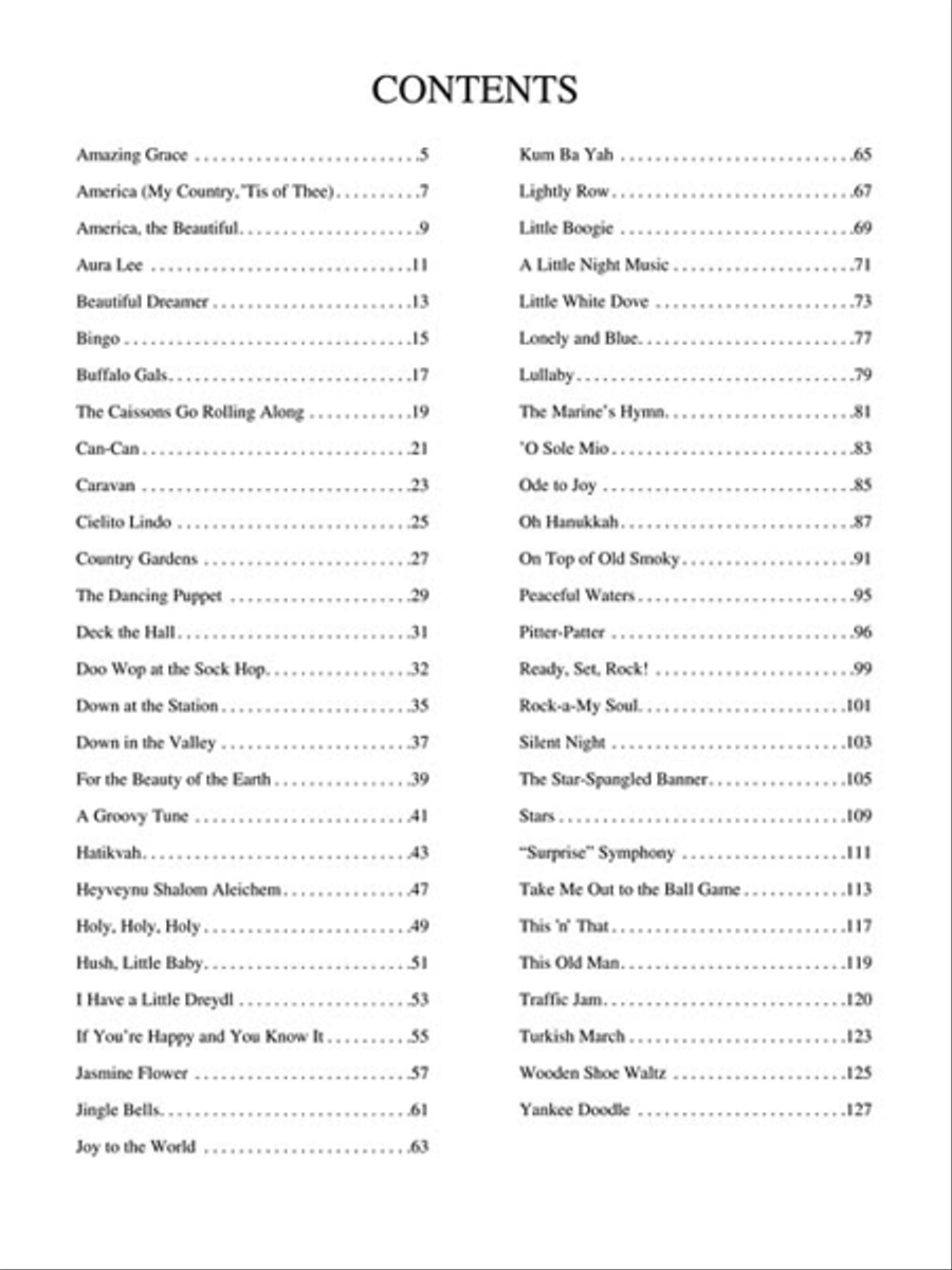 Teaching Little Fingers to Play Songbook – 55 Fantastic Songs for the Earliest Beginner Piano Method scores gallery preview page 3