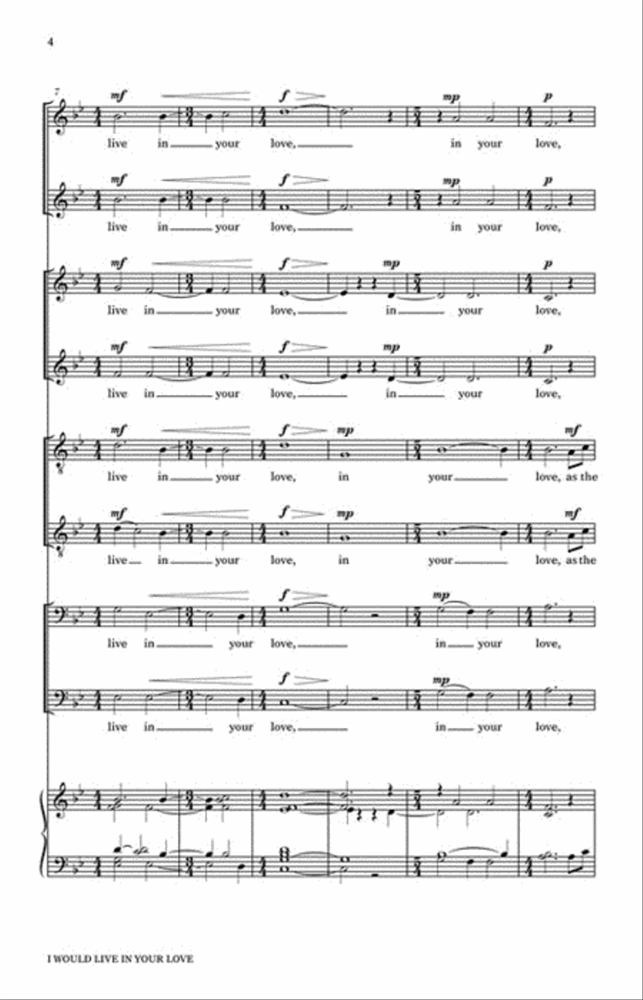 I Would Live in Your Love Divisi scores gallery preview page 3