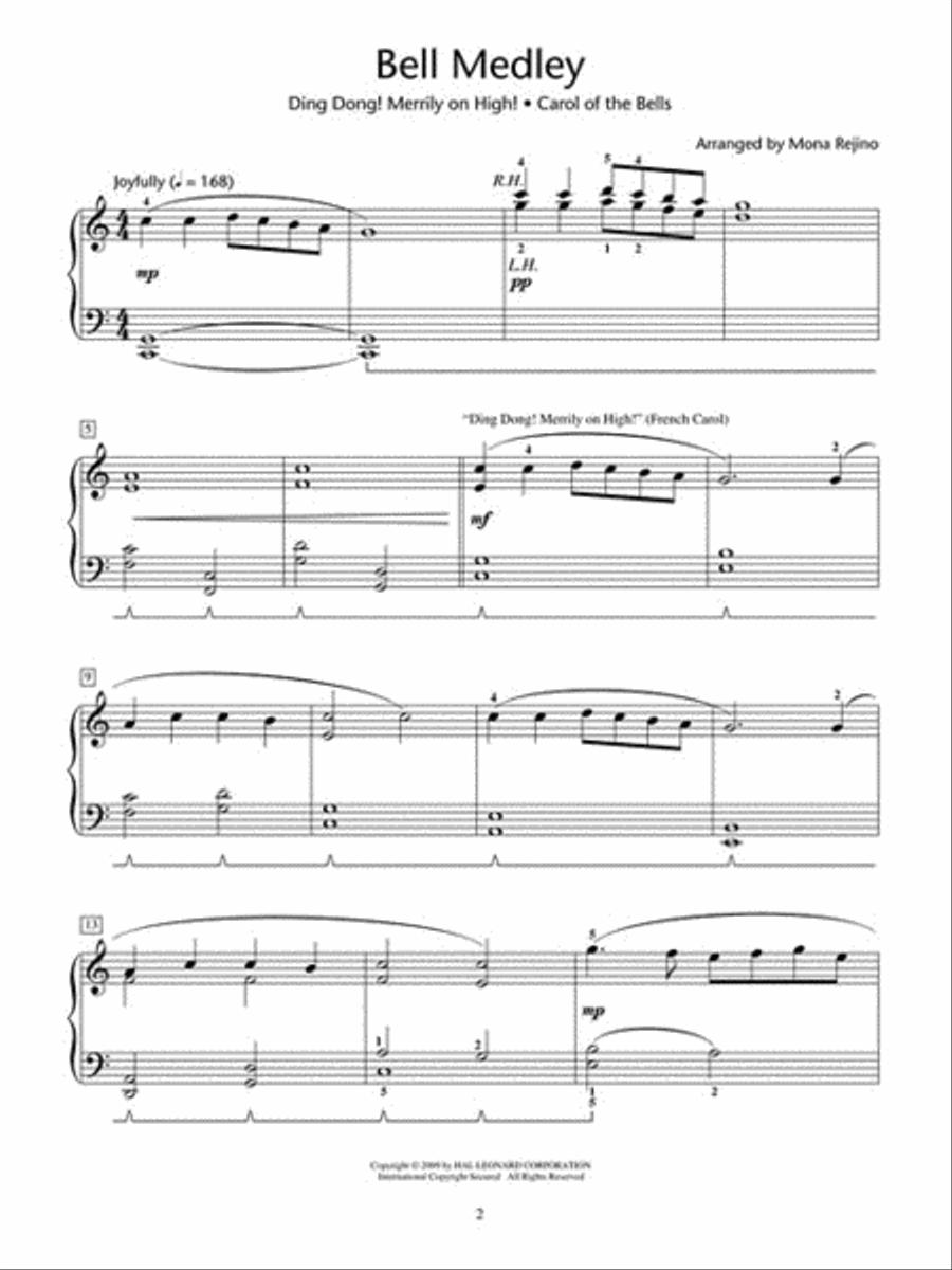 Merry Christmas Medleys Piano Method scores gallery preview page 3