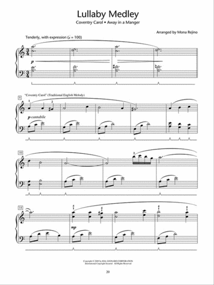 Merry Christmas Medleys Piano Method scores gallery preview page 5