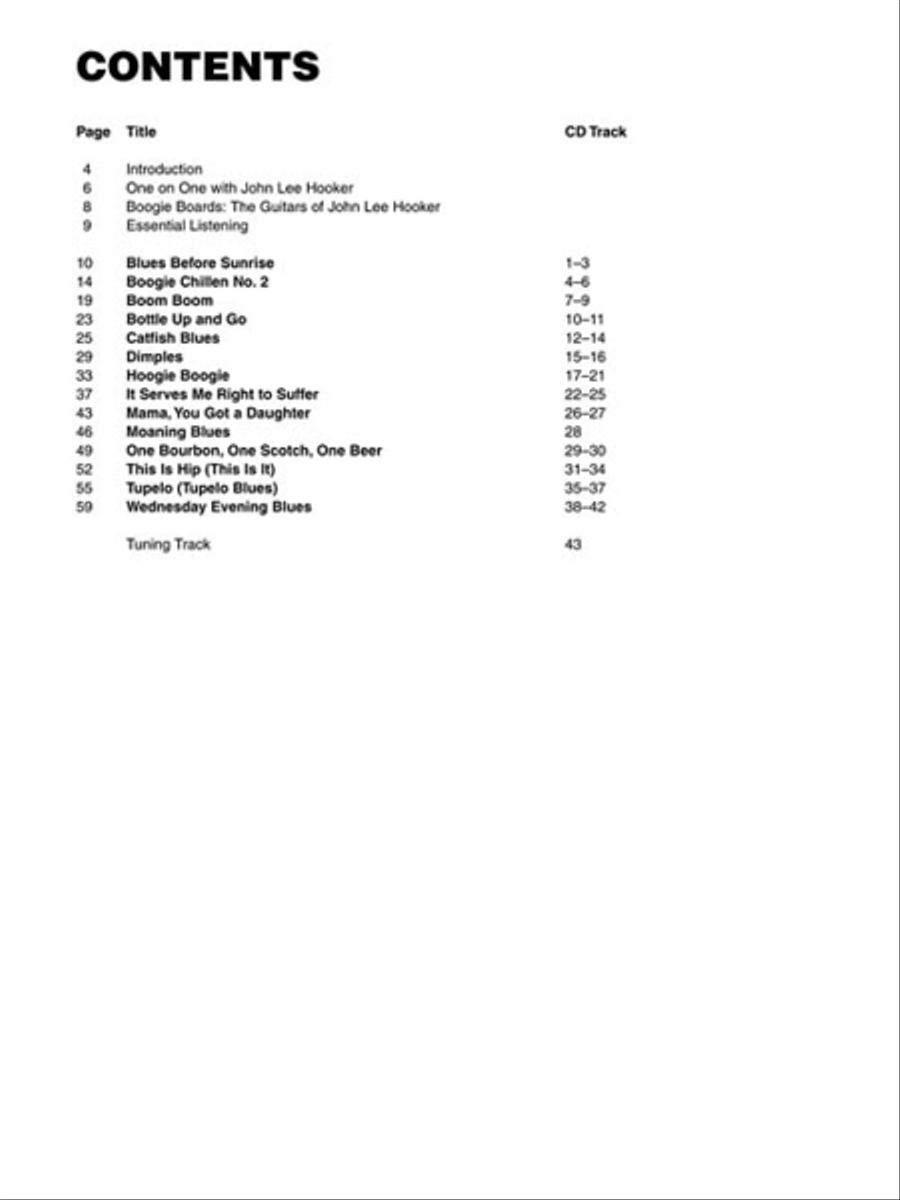 John Lee Hooker John Lee Hooker Electric Guitar scores gallery preview page 3