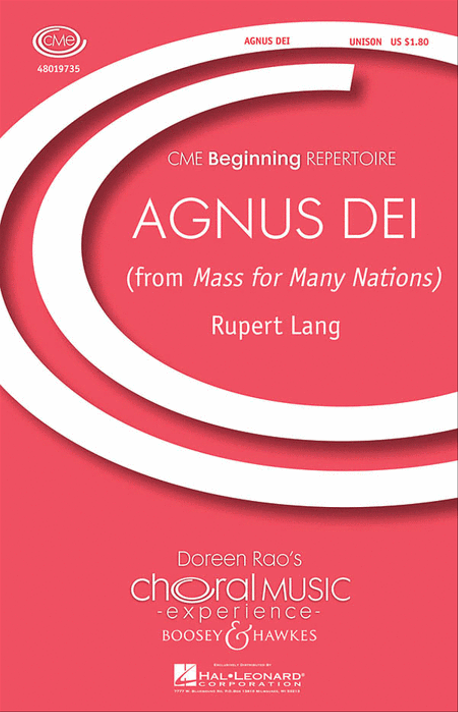 Agnus Dei Agnus Dei Unison Choir scores gallery preview page 1