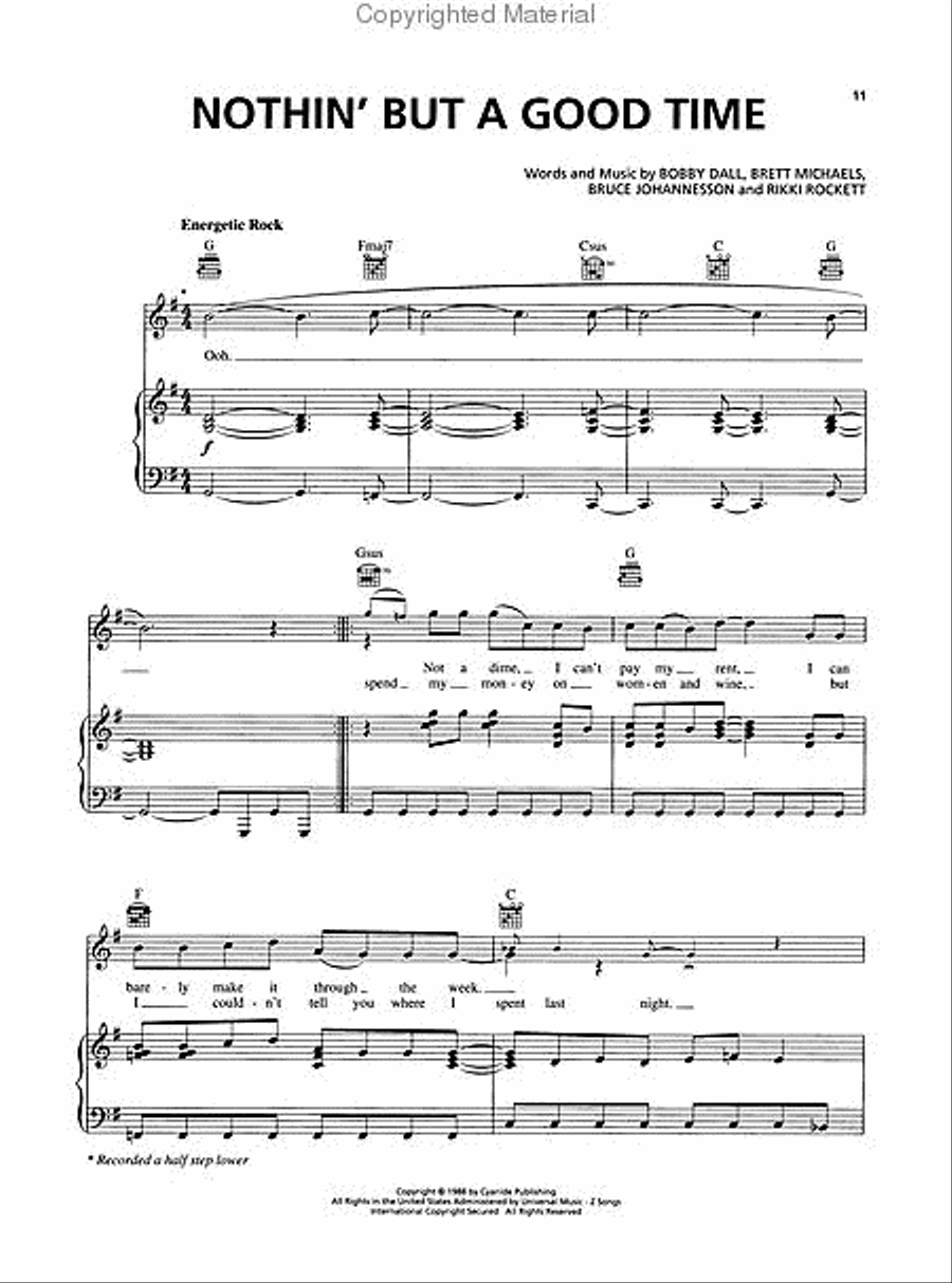 Rock of Ages Piano, Vocal scores gallery preview page 3