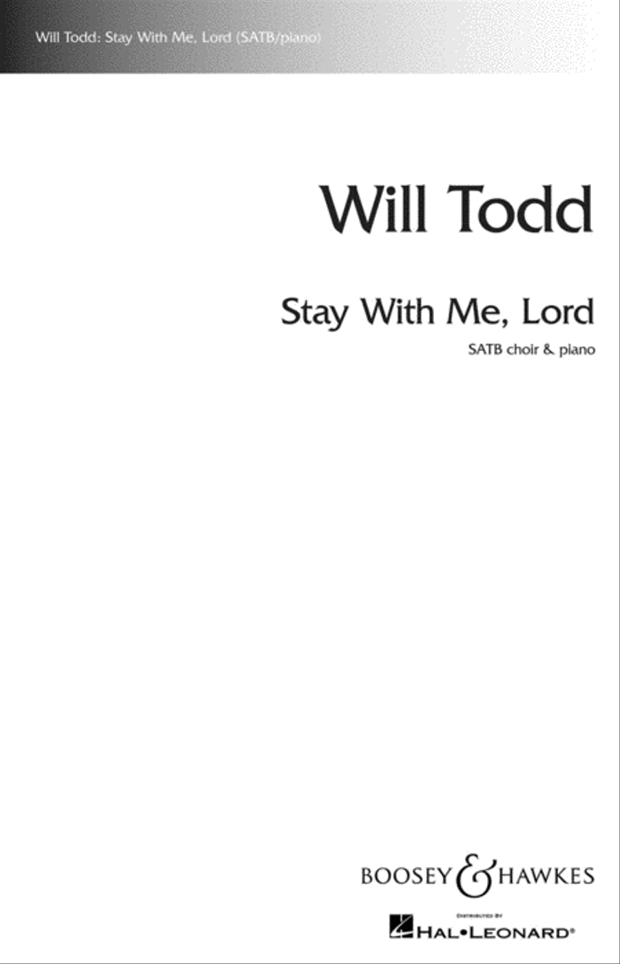 Stay with Me, Lord Stay with Me, Lord 4-Part scores gallery preview page 1