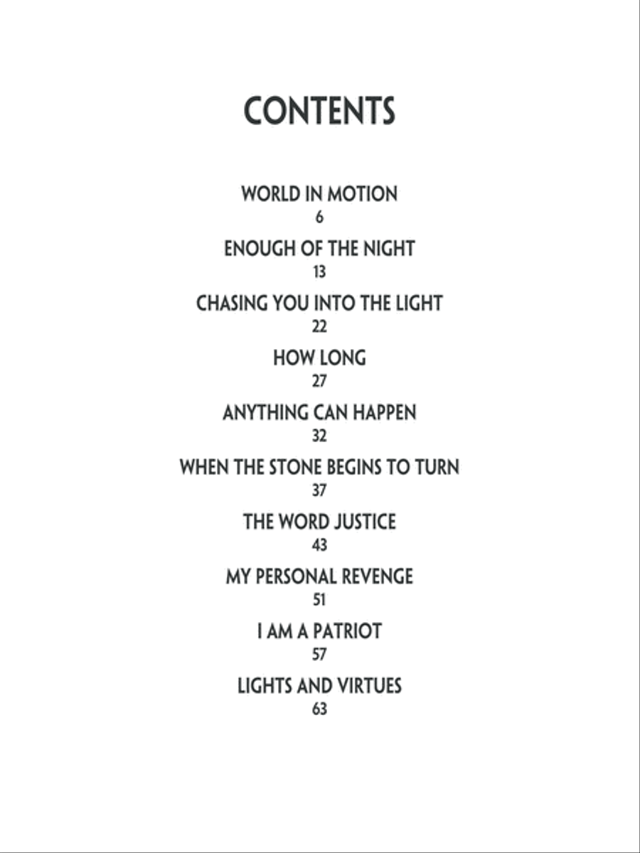 Jackson Browne -- World in Motion Piano, Vocal, Guitar scores gallery preview page 3