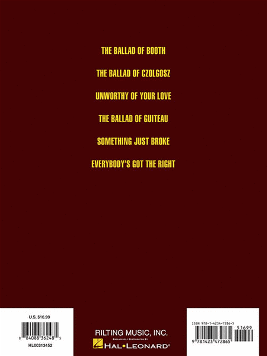 Stephen Sondheim – Assassins Piano, Vocal scores gallery preview page 2