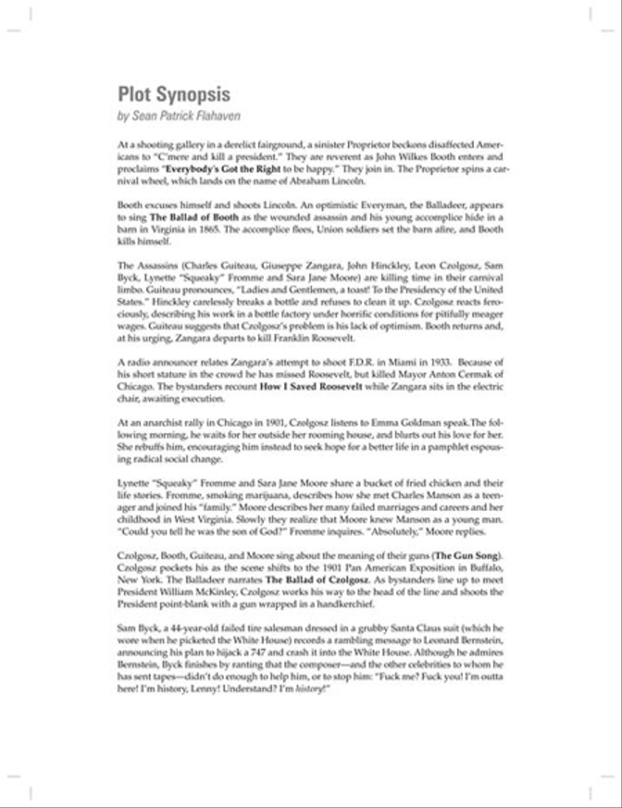 Stephen Sondheim – Assassins Piano, Vocal scores gallery preview page 5