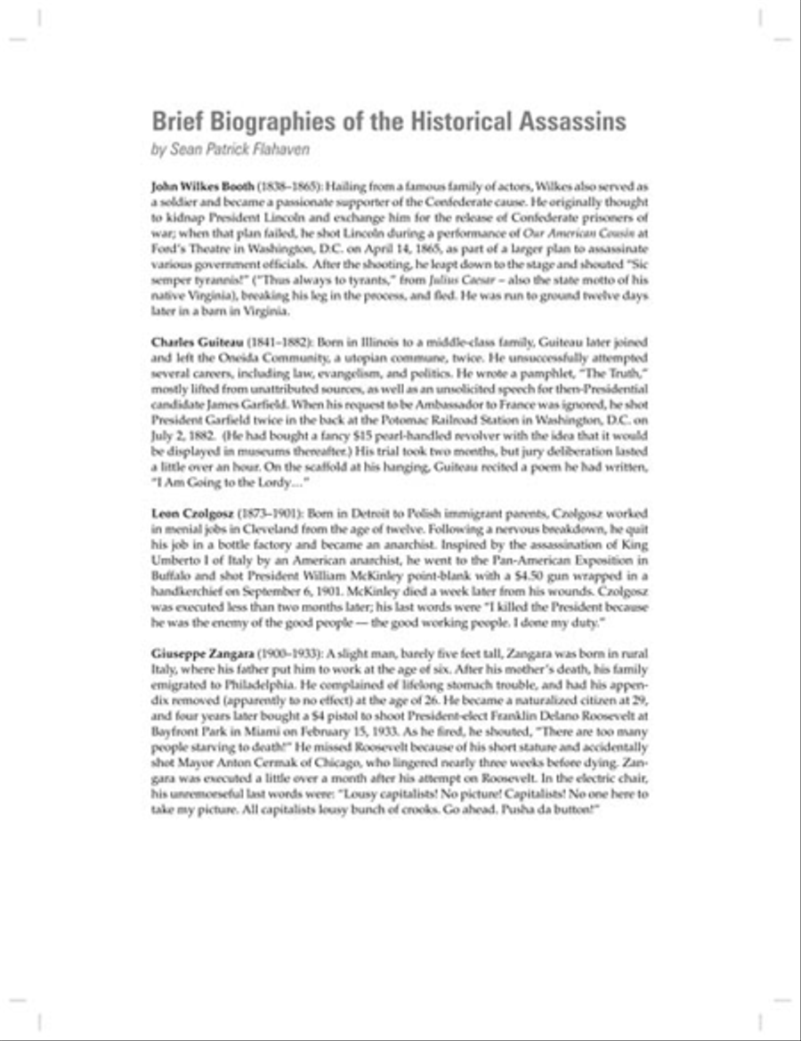 Stephen Sondheim – Assassins Piano, Vocal scores gallery preview page 6