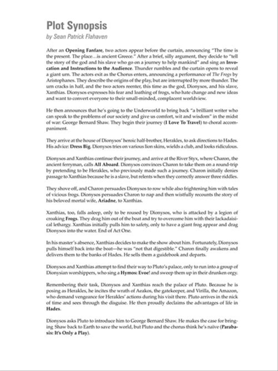 The Frogs Piano, Vocal scores gallery preview page 5