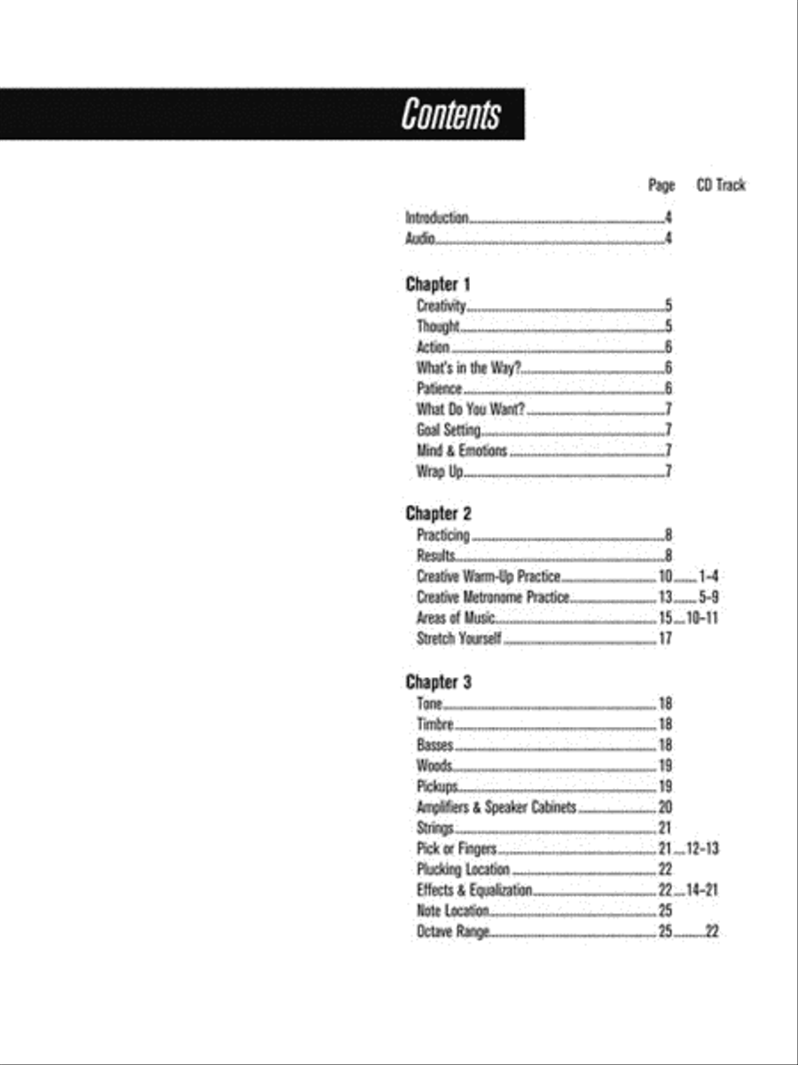The Bassist's Guide to Creativity Bass Guitar Tablature scores gallery preview page 2
