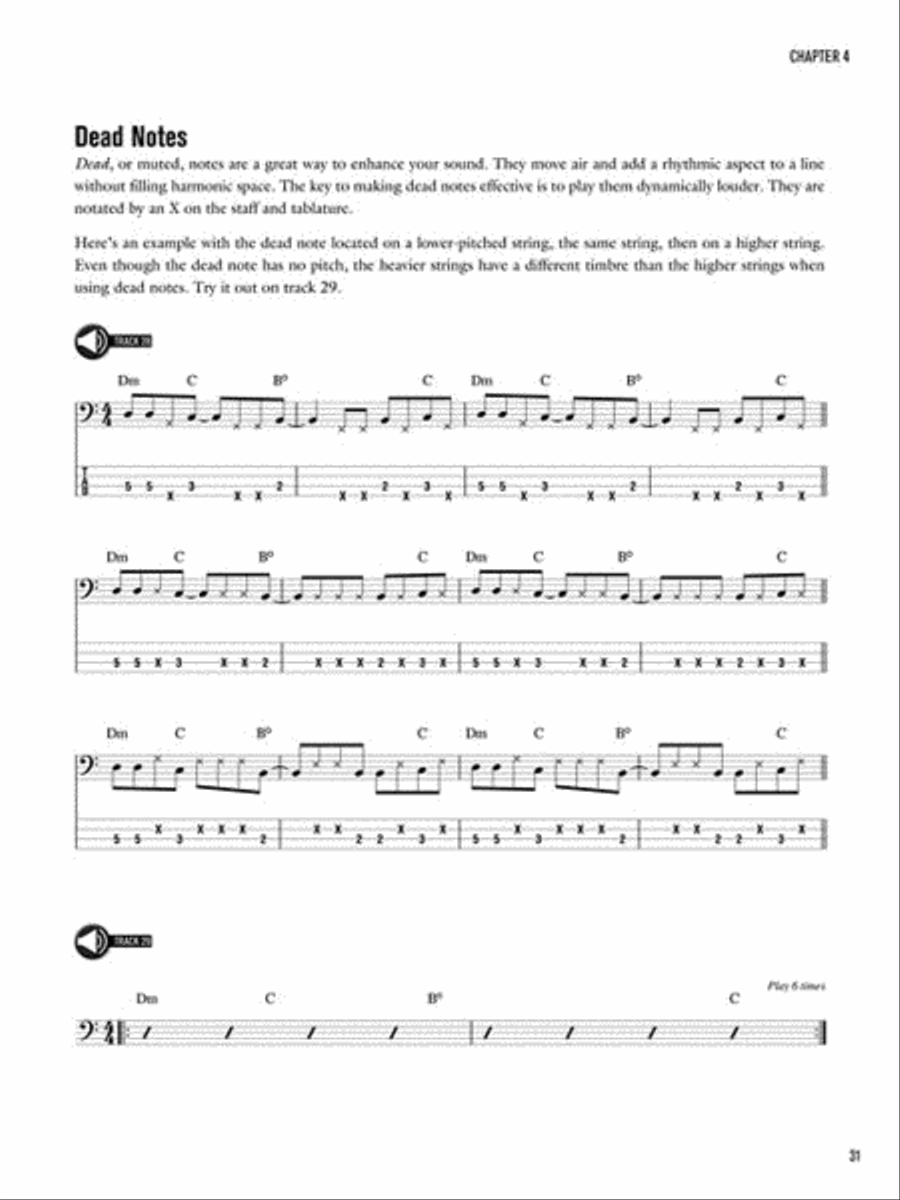 The Bassist's Guide to Creativity Bass Guitar Tablature scores gallery preview page 6