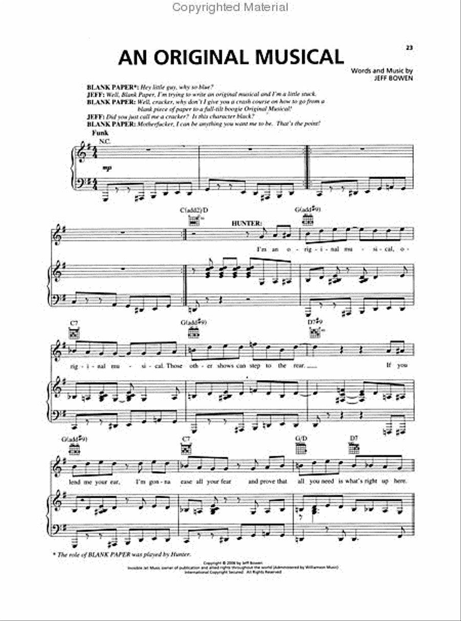 [title of show] Piano, Vocal scores gallery preview page 3