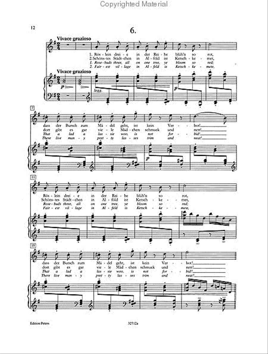8 Zigeunerlieder Op.103 (high voice) High Voice scores gallery preview page 3
