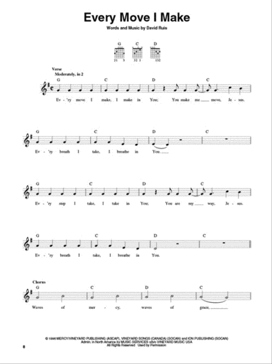 3-Chord Worship Songs for Guitar Guitar scores gallery preview page 5