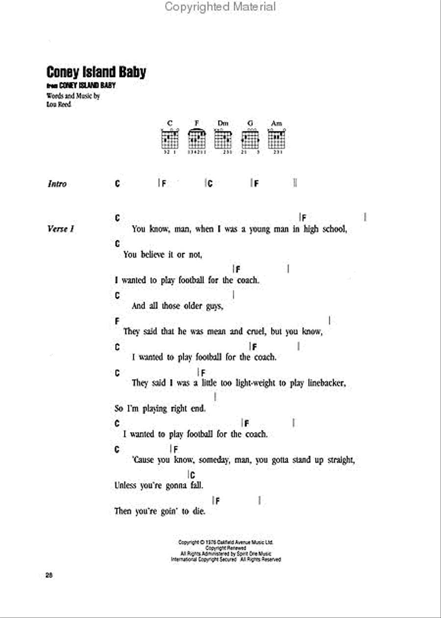 The Lou Reed Songbook Guitar Tablature scores gallery preview page 4