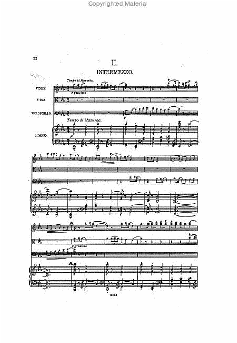 Piano Quartet in a minor Op. 5 Piano Quartet scores gallery preview page 3