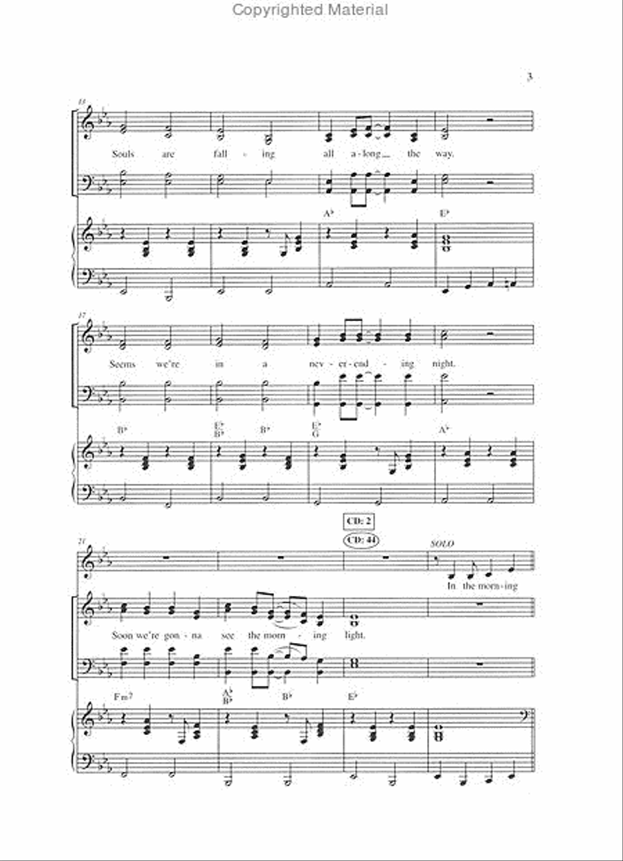 Tell Somebody (Book) 4-Part scores gallery preview page 3