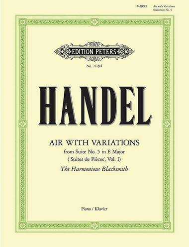 Air with Variations from 'The Harmonious Blacksmith'
