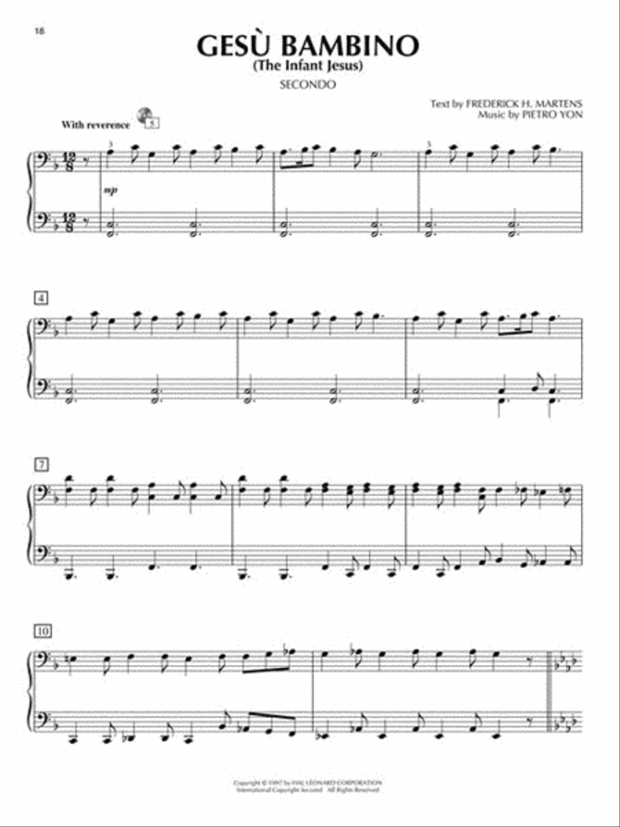 Christmas for Two 1 Piano, 4-Hands scores gallery preview page 3