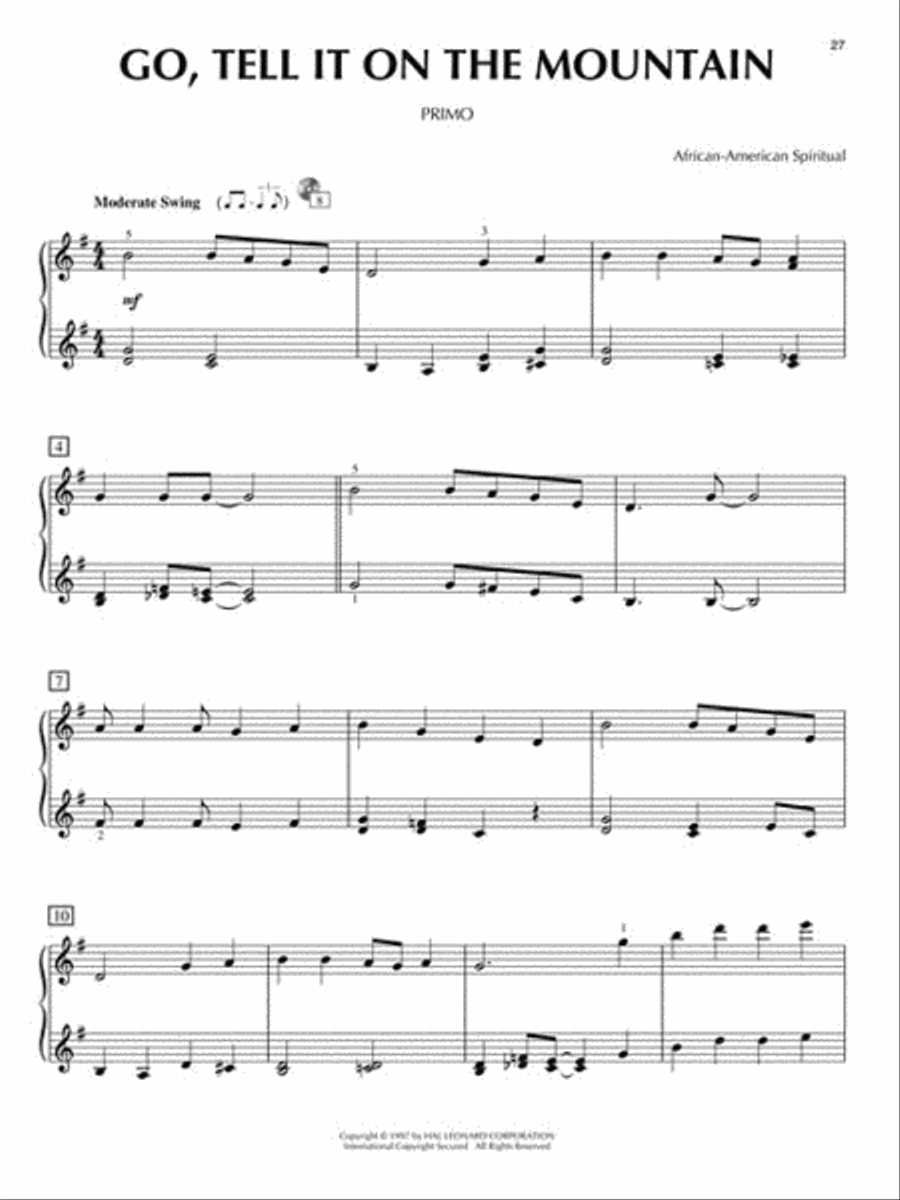 Christmas for Two 1 Piano, 4-Hands scores gallery preview page 6