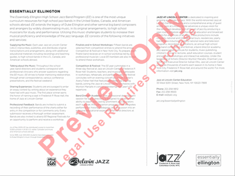 Roll 'Em Roll 'Em Jazz Ensemble scores gallery preview page 33