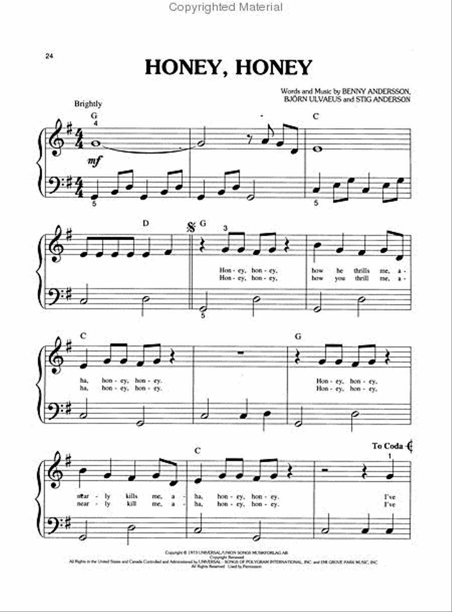 Mamma Mia! Mamma Mia! Easy Piano scores gallery preview page 4