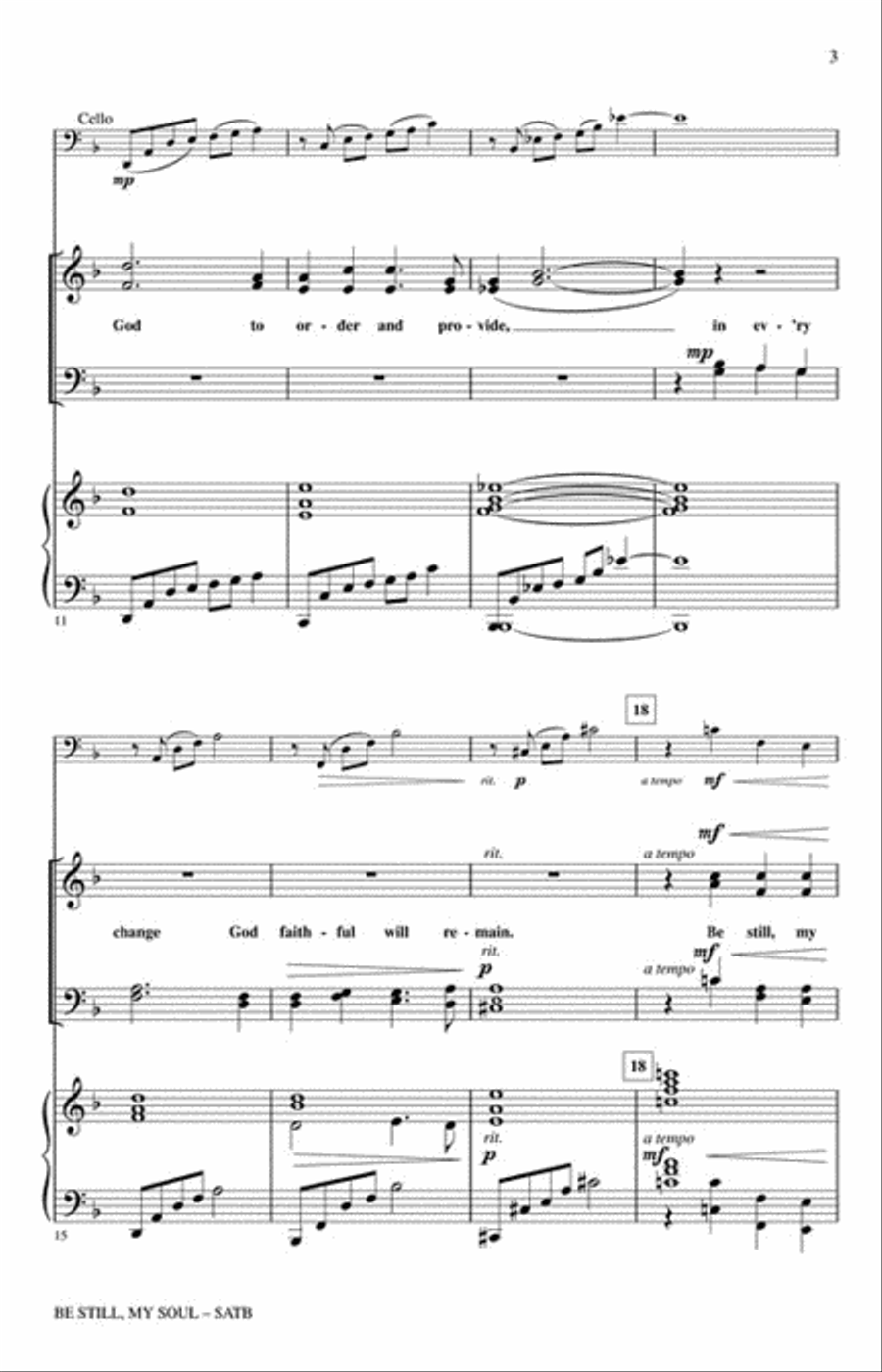 Be Still, My Soul Be Still, My Soul 4-Part scores gallery preview page 3