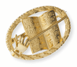 Gold-plated brooch : music stand for conductor