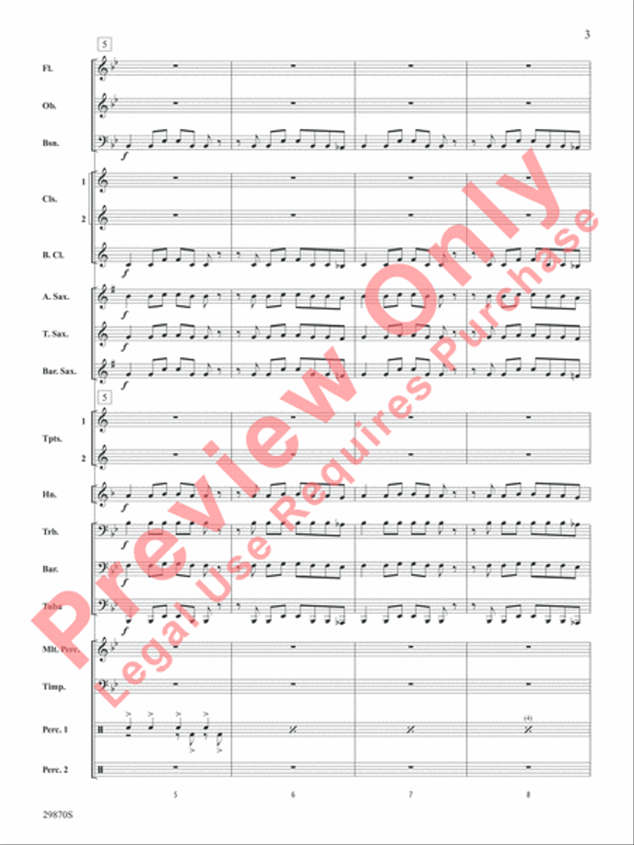 Know Your Enemy Know Your Enemy Concert Band scores gallery preview page 4